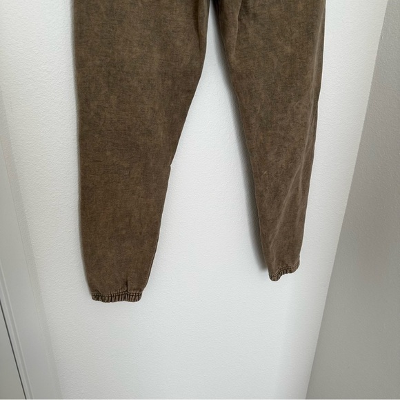 Talentless Acid Wash Brown Jogger Pants High Waisted Drawstring Size Small Women - Picture 7 of 9